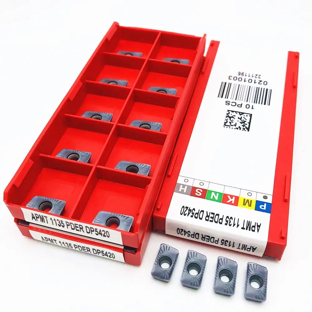 

APMT1135 PDER DP5420 high quality metal lathe parts tool APMT 1135 machine tool parts milling insert carbide CNC lathe RPMW1003