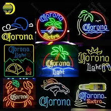 Неоновые вывески для зонта короны неоновый свет знак короны свет, неоновые лампы конский Краб стеклянная трубка свет для пивного клуба отель бизнес