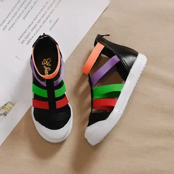 

Children's Shoes Girls Sandals Roman Gladiator Soft Leather Breathable Casual Sandal For Summer Beach Shoe Kids Female