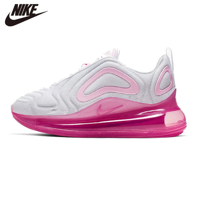 Nike Air Max/720; розовые кроссовки для бега с подъемом; женская спортивная обувь на подушке; фиолетовый цвет; кислородная фиолетовая обувь; новое