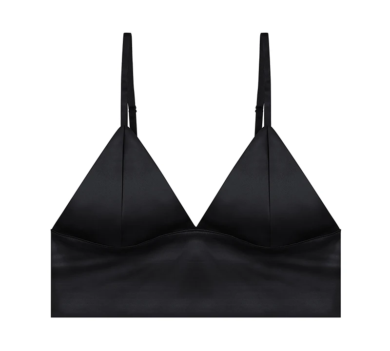 Black Bralette Pitted Bra бюстгалтер Sutian Feminino Women's Bra Seamless Wireless Bras For Women Plus Size Padded Bra Sexy Lingerie - Цвет: Black