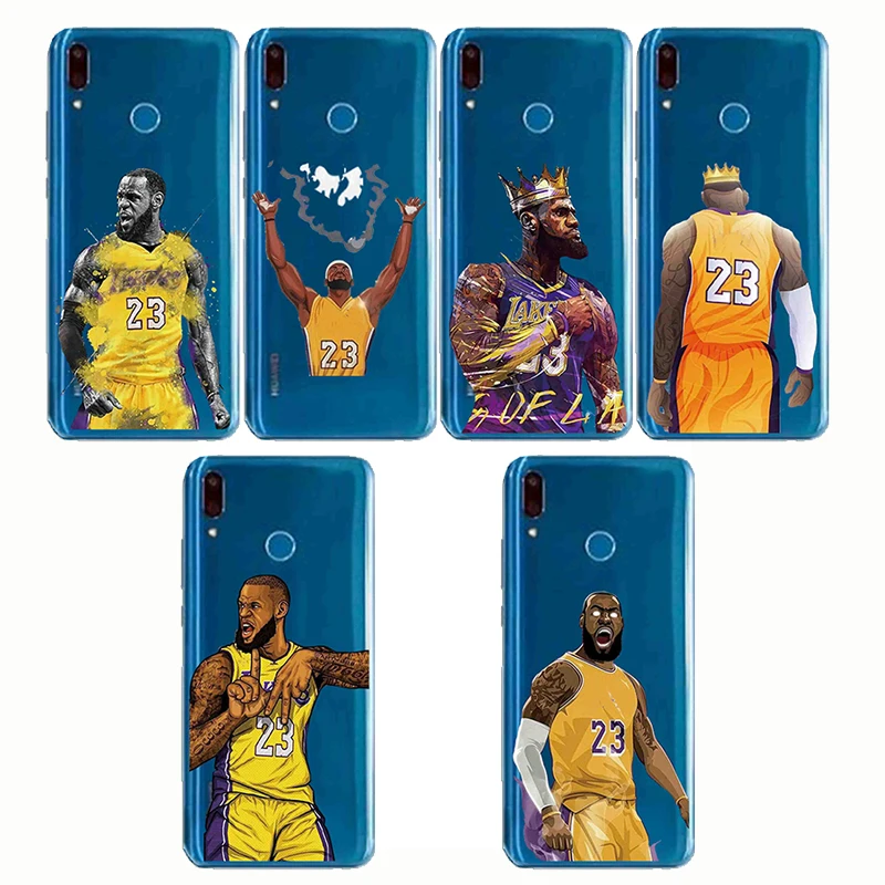 

Basketball players Phone Case Coque all round player Soft Silicon Clear TPU Funda Capa for Huawei Y6 Pro Y7 Prime Y9