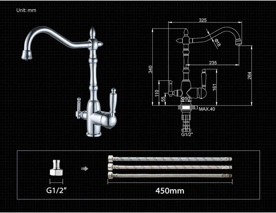 LEDEME Kitchen Faucet Single Handle Single Hole Handle Kitchen Tap Water Mixer Tap Mixer Gold Chrome Taps L4555-3 ceramic kitchen sink