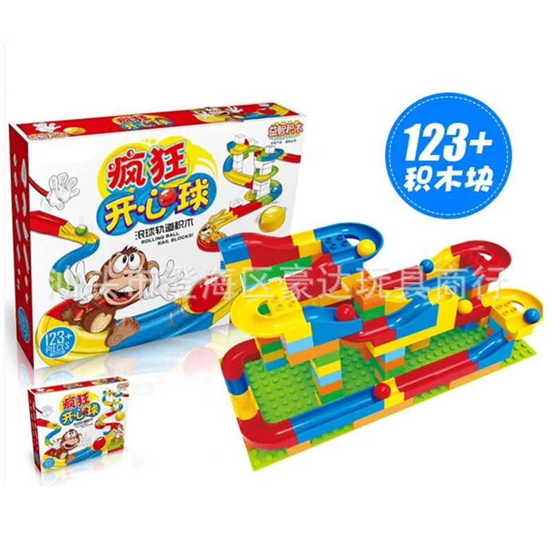 

Camera Track Ball Bearing Large Particles Building Blocks Small-Day Crazy Happy Ball Children Ball Bearing Assembled Educational