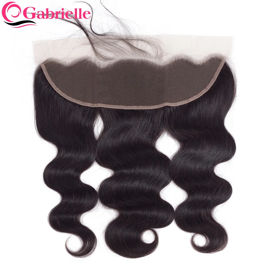 Gabrielle 13x4 Фронтальная застежка на сетке 8 22 дюйма бразильские волнистые волосы 100%