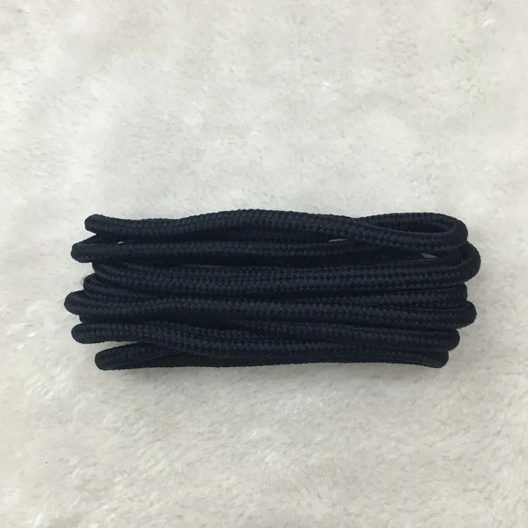 Dark blue 1 пара классических однотонных круглых шнурков, прочные Полиэстеровые шнурки для обуви, шнурки для кроссовок, 21 цвет, 70 см, 90 см, 120 см, 150 см - Цвет: Dark blue