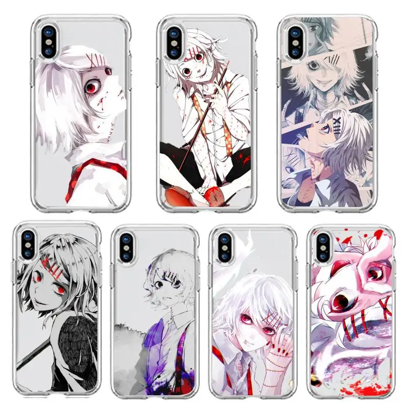 

Anime JUUZOU SUZUYA Tokyo Ghouls Phone Case Transparent soft For iphone 5 5s 5c se 6 6s 7 8 11 12 plus mini x xs xr pro max