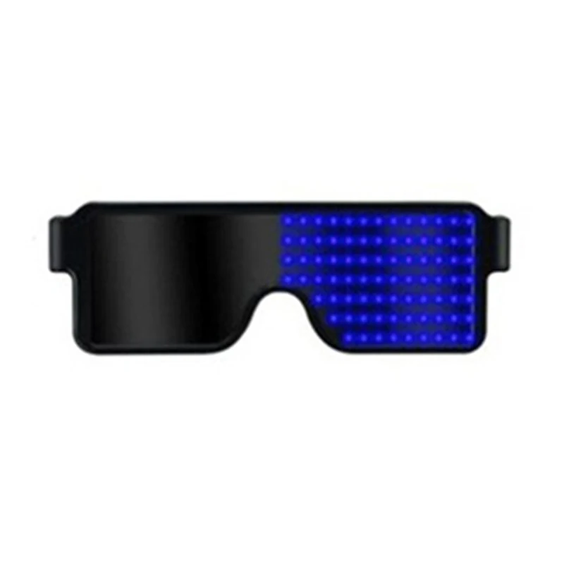 CHEMION Bluetooth светодиодный очки специальные атмосферные солнечные очки для ночного клуба Вечеринка День Рождения украшения светодиодный Очки - Цвет: Темно-синий