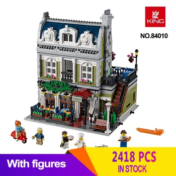 

84010 Expert City Street Building 10243 Parisian Restaurant Set Blocks Bricks DIY Toys Kids Christmas Gift
