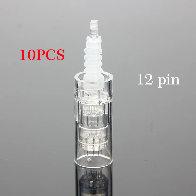 10pcs 12 pin Электрический беспроводной прибор для ухода за кожей Dr. Pen, устройство для микроблейдинга тату MYM, игла для тату Dr Pen, мезотерапия, сужение пор - Цвет: 10pcs 12 pin
