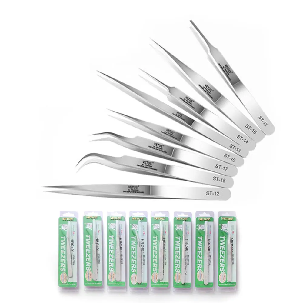 

1 Pcs Set Multifunctional Vetus Makeup Tweezers For Eyebrows Eyelash Extension Maquiagem Profissional Tweezer Tools Pinzas Cejas