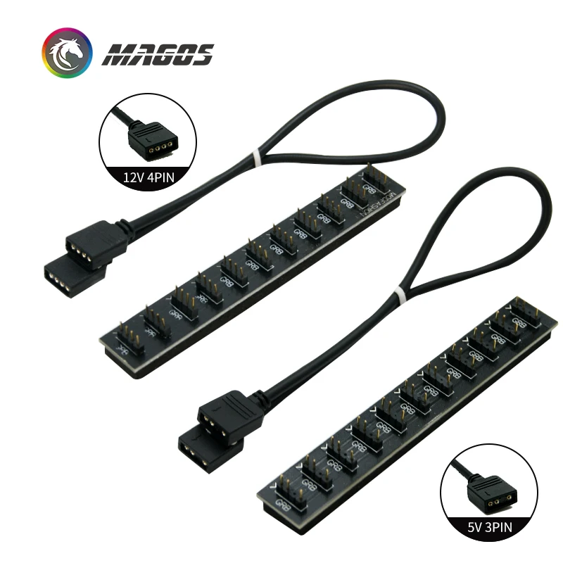 Удлинительный кабель для интерфейса материнской платы 5V3PIN/12V4PIN AURA RGB 1 2/3/4