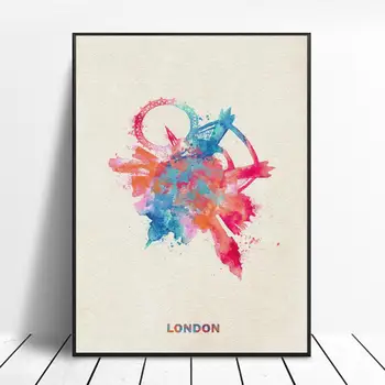 

Abstract London Art Canvas Poster Home Decoration Painting No Frame