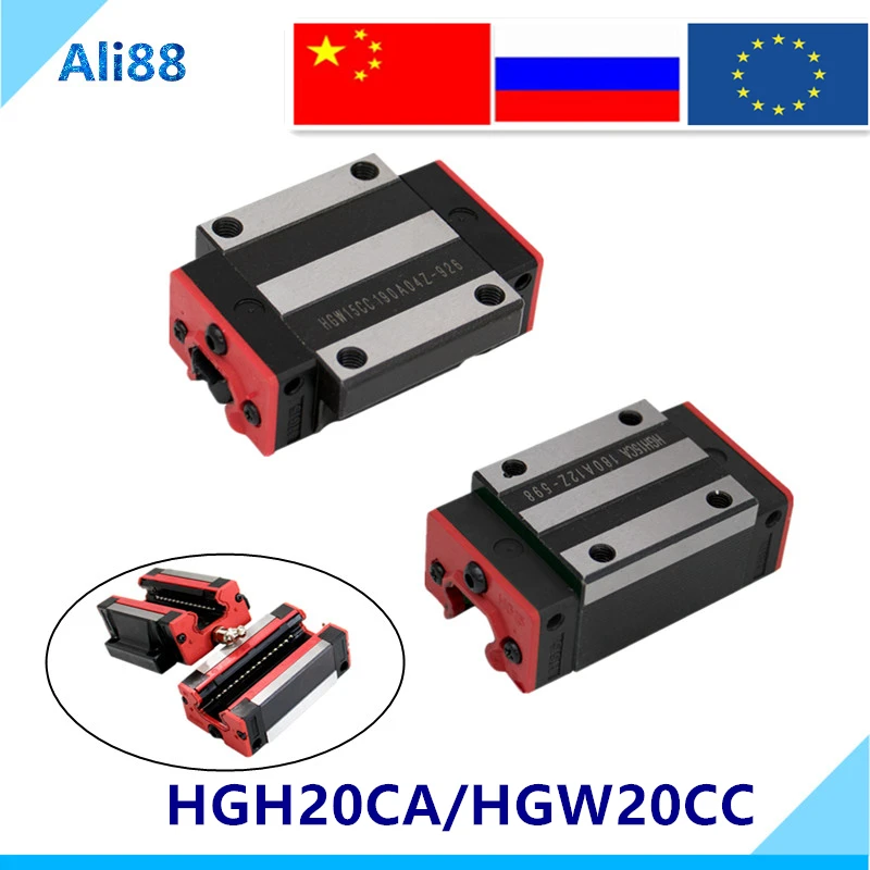 Блок направляющих HGH20CA /flange HGW20CC линейный подшипник такой же размер как и HIWIN может
