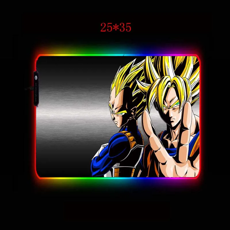 XGZ игровой коврик для мыши Dragon Ball RGB, игровой коврик для мыши для геймера, компьютерный коврик для мыши с подсветкой RGB, большой коврик для мыши для настольной клавиатуры, компьютерные мыши с подсветкой, коврик