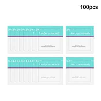 

100pcs Degreaser Wraps Pads Manicure Tool UV Gel Nail Polish Remover Quick Home Non Woven Gentle Salon Disposable Practical