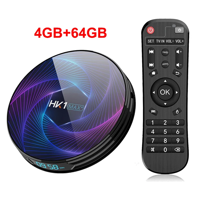 4G 64G HK1 MAX Plus приставка для цифрового ТВ Восьмиядерный Android 9,0 Смарт ТВ приставка 4K 4G 128G RK3368 PRO 2,4/5g Wifi H.265 1000M ТВ приставка - Цвет: 4G 64G