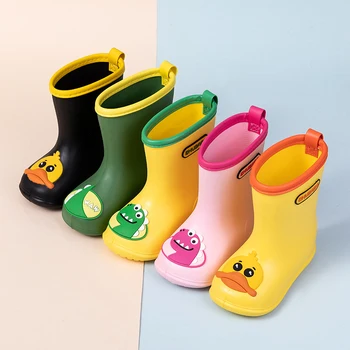 

New 2020 Fashion Children's Shoes EVA Rubber Kids Rain Boots Baby Cartoon Shoes Children's Water Shoes Waterproof Rain Boots
