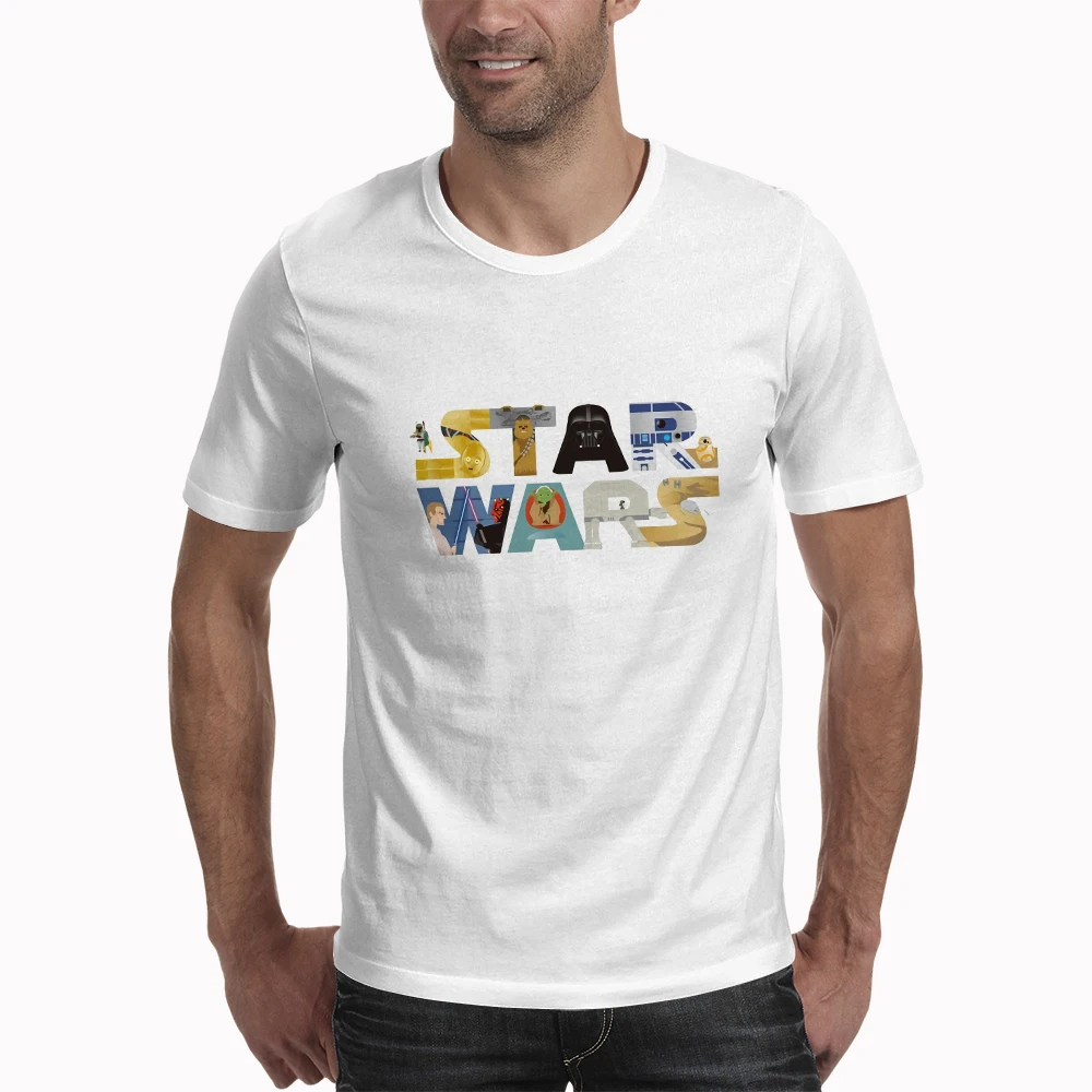 Новое поступление крутая футболка забавная футболка с надписью Star Wars COFFEE Футболка с принтом Для мужчин, короткий рукав с круглым вырезом уличная одежда в стиле хип-хоп летние футболки - Цвет: M19bk309