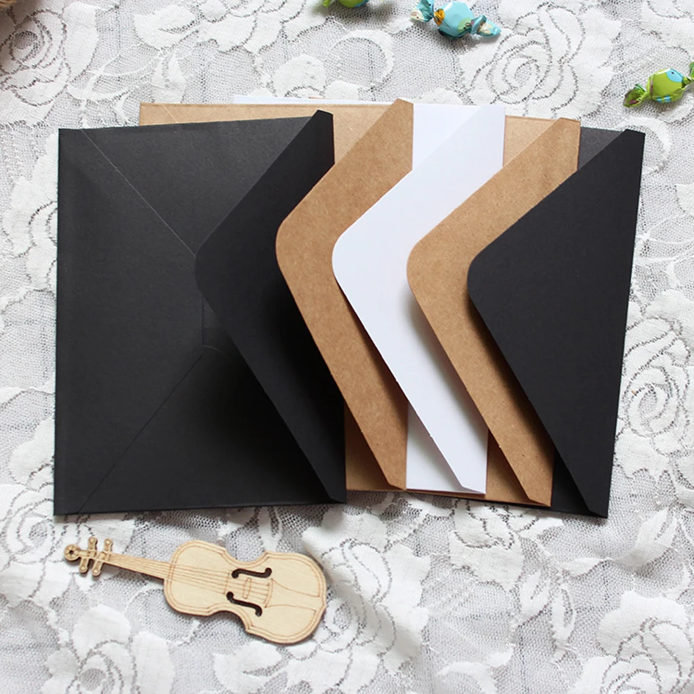 30pcs Classical Kraft Blank Paper Envelopes Wedding Invitation Business Gift Card DIY Envelope Gift Letter Supplies 16*11cm
