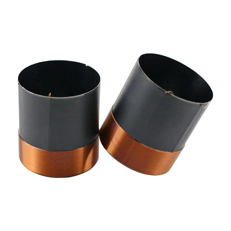 35.5MM Bass Voice Coil Black Aluminum Skeleton Copper Wires 100W-250W High Power Voice Coil For Speaker Accessories 6-8OHM 2pcs