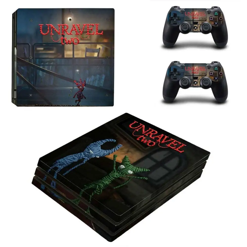 YSP4P-2506 PS4 Pro Unravel две наклейки s PS 4 Play станция 4 Pro виниловые наклейки на кожу Pegatinas для playstation 4 Pro консоль и контроллер - Цвет: YSP4P-2506
