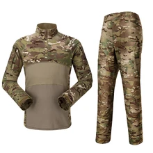 Outdoor Combat Trainning Camo Tactische T Shirts Mannen Militaire Camping Wandelen Jacht Camouflage Uniform Kikker Sport Shirt