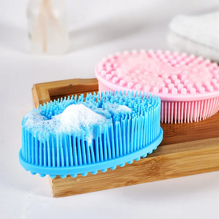 Baby Shower Accessories Silicone Hair Brush For Bathing Children