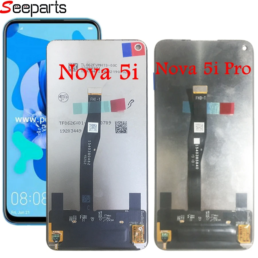 Huawei Nova 5i ЖК дисплей Дисплей сенсорный экран планшета GLK LX1 LX2 LX3 Экран для huawei Pro SPN