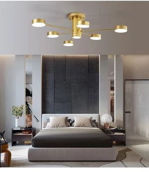 

6 LED Lights Nordic ceiling pendant lamp youth people chandelier lighting fixture bedroom living room dinner room decorative