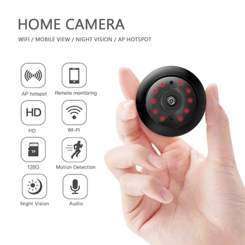 

Mini WiFi Camera 1080P HD Camera Wireless Camera IP Cam Home Security Surveillance IR Night Vision Motion Detect Baby Monitor