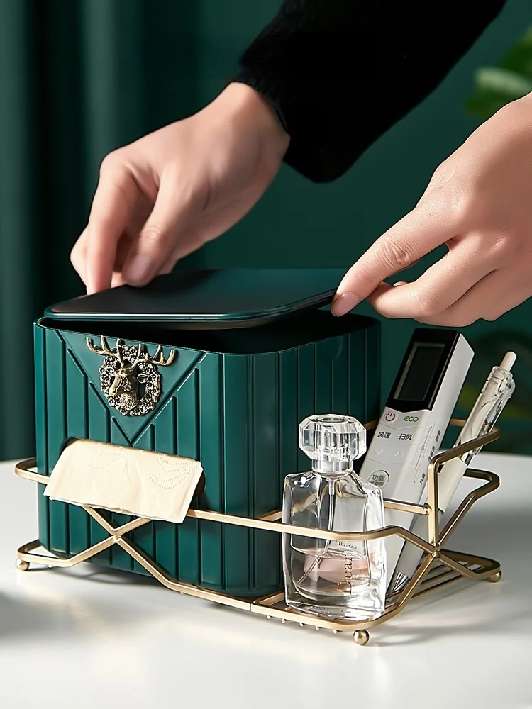 

Роскошная коробка для салфеток GY светильник, металлическая креативная Современная Индивидуальная коробка для извлечения бумаги в спальне