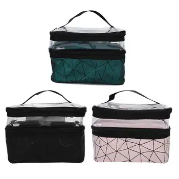 

Mulifunctional Cosmetic Case Double Layer Portable Makeup Bag Toiletry Storage Organizer Makeup Cosmetics Container Bags