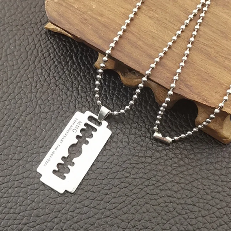 Men's Razor Blade Streetwear Pendant