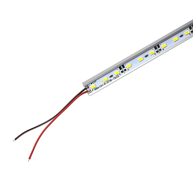 

SZYOUMY 100pcs 100cm Factory Wholesale 100CM DC 12V 72 Leds SMD 5630 LED Hard Rigid LED Strip Bar Light with U Aluminium shell