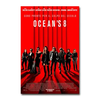 

D0114 Oceans 8 Characters 2018 Movie Silk Fabric Poster Art Decor Indoor Painting Gift