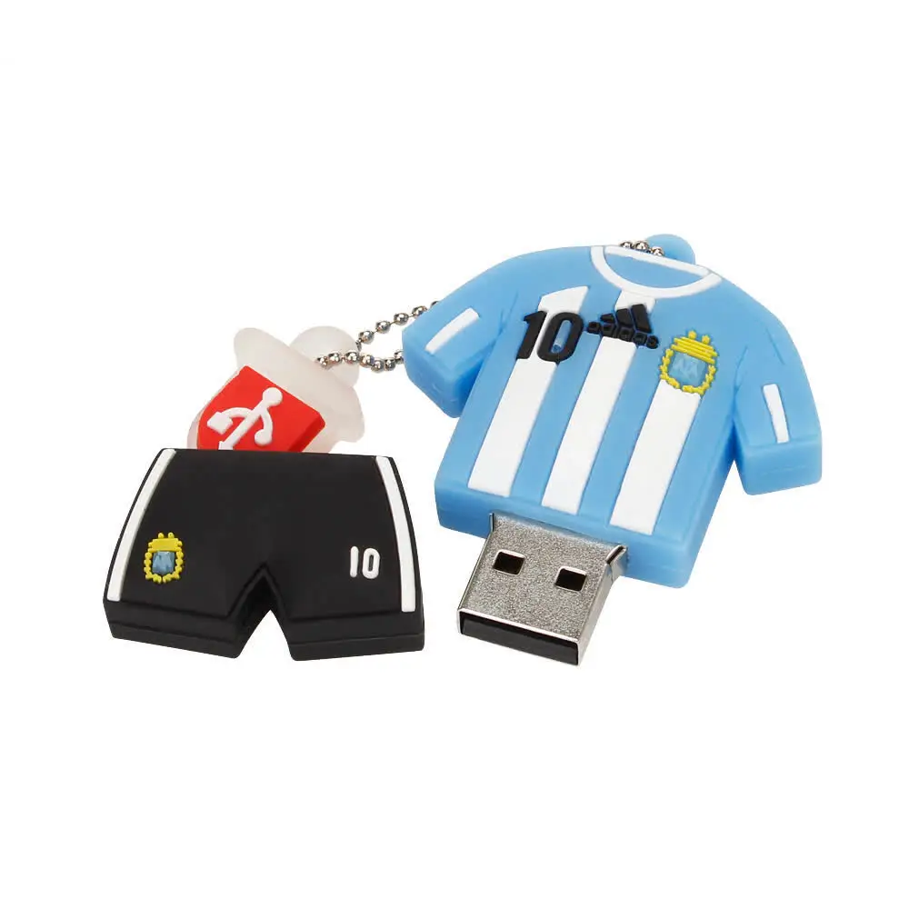 Usb Flash Drive 128gb Fashion Soccer Clothing Series Football Shirt Memory Stick 4GB 8GB Pendrive 16GB Pen Drive 32GB 64GB Gift (27)