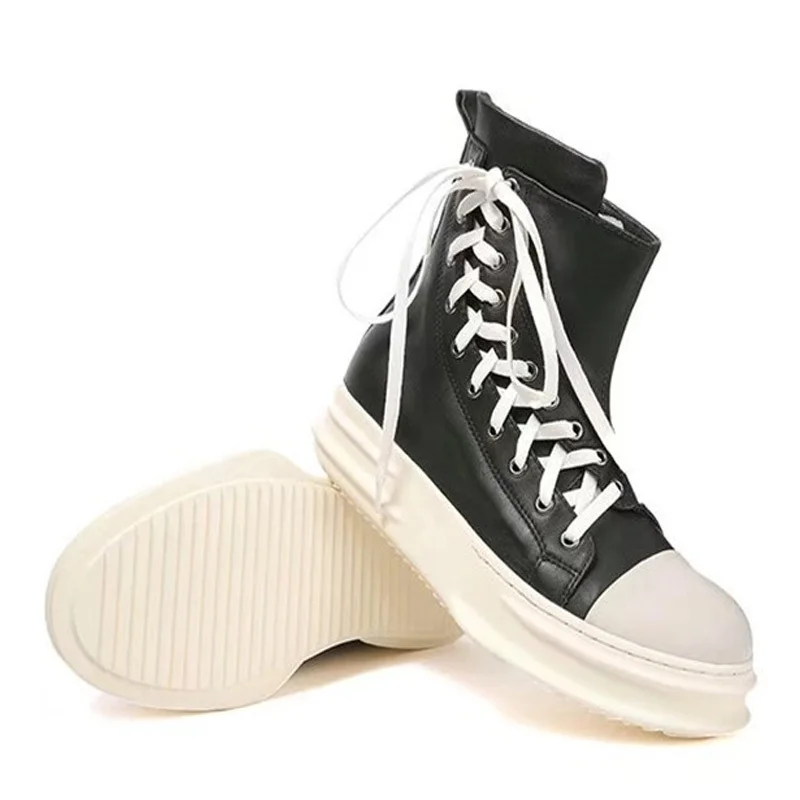 Мужская обувь; Новинка 2020 года; роскошные высокие кроссовки на молнии; кроссовки из натуральной кожи; ботинки на платформе; модные зимние му... Мужская обувь; Новинка 2020 года; роскошные высокие кроссовки на молнии; кроссовки из натуральной кожи; ботинки на платформе; модные зимние му...