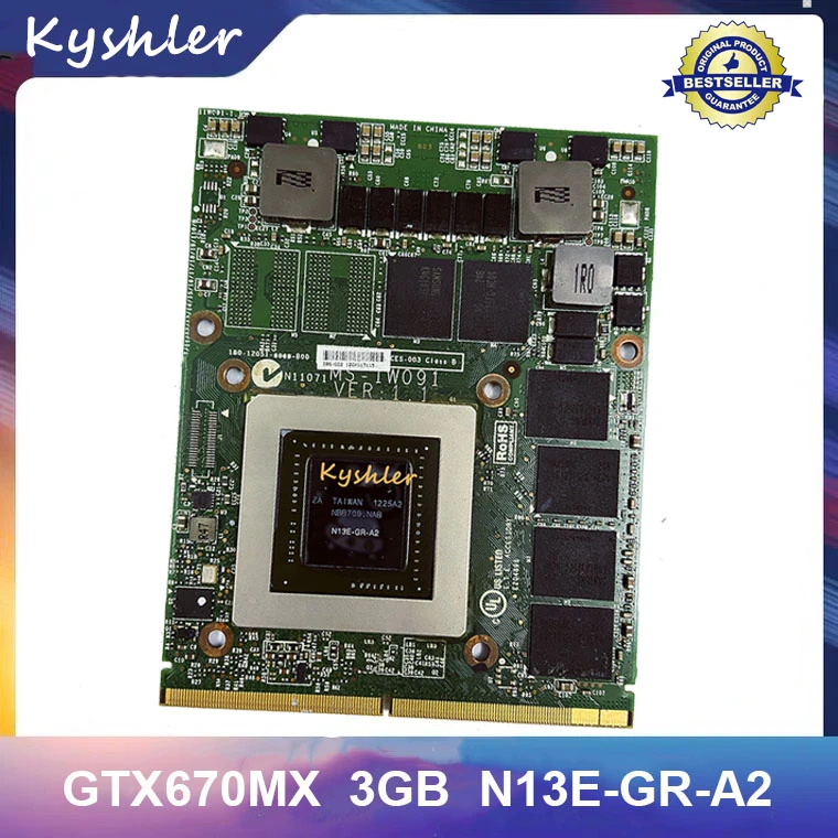 Original GTX670MX GTX 670MX 3GB MSI GT60 GT70 MS 1762 Graphics Video Card GPU 1W091 GR A2 Fast Shipping|Add On Cards| - AliExpress