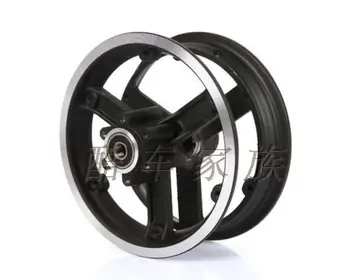 

10-Inch Electric Skateboard Wheel Hub Steel Ring Aluminum Alloy Detachable Split Front Wheel Hub 10X2.5 Inflatable Tire