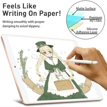 

Paperlike Matte Screen Protector for iPad 10.2 2019 A2197 A2200 A2198 Anti Glare Scratch Paper like Drawing Film for iPad 7 10.2