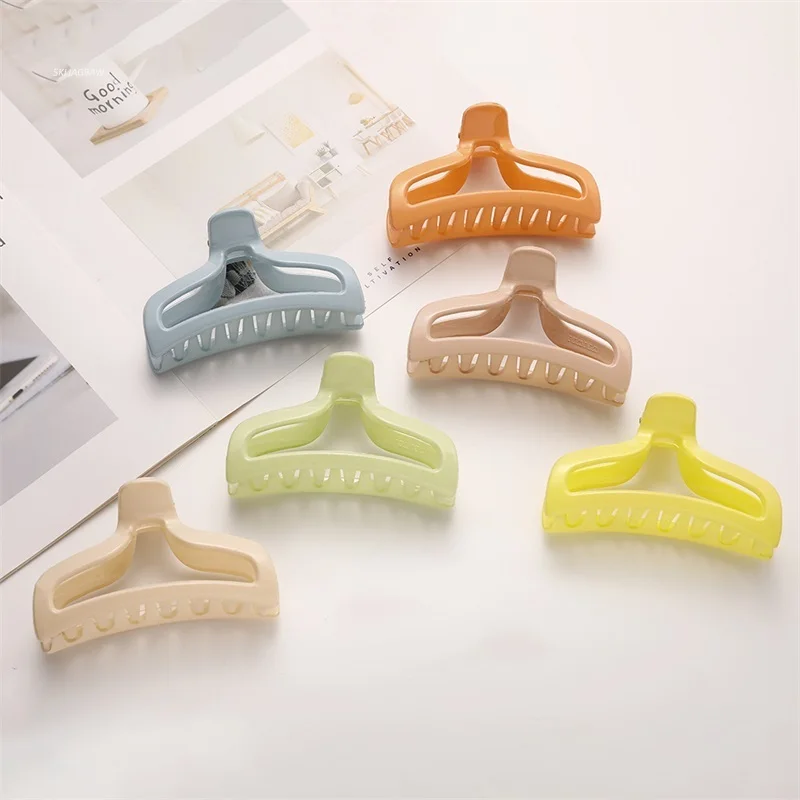 Korean Hair Claws Clips for Women Elegant Colorful Candy Colors Claw Clip Girls Barrettes Accessories |