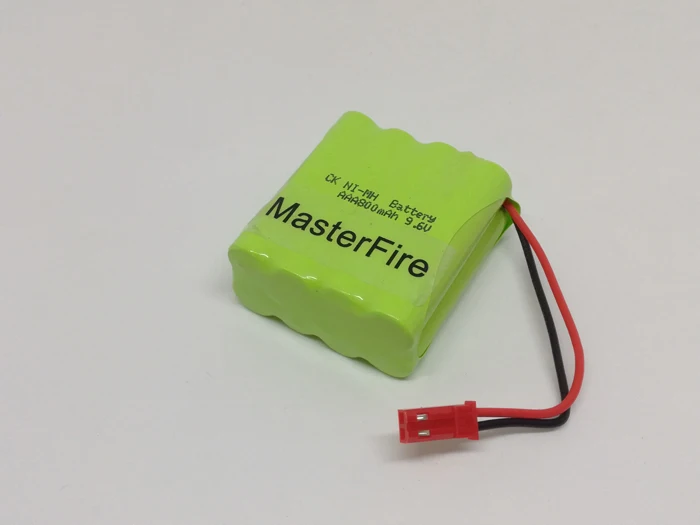 MasterFire 9,6 V AAA 800mAh Ni-MH аккумулятор Аккумуляторная NiMH батареи с красной вилкой