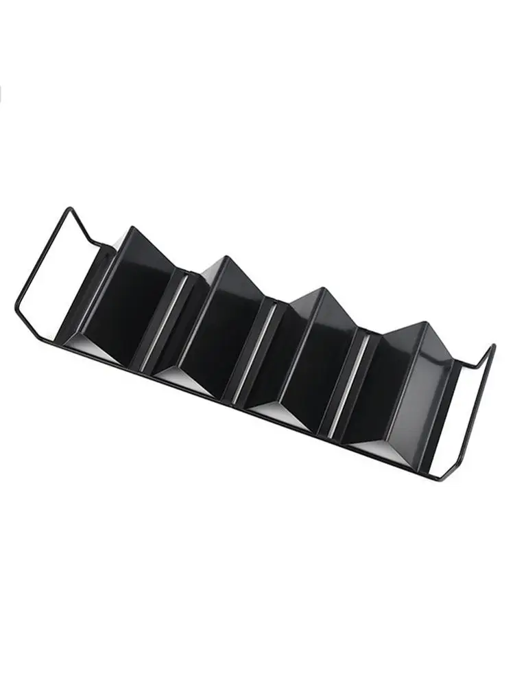 Stainless Steel Tacos Holder Frame Mexican W-shaped Pancake Rack Corn Hot Dog Spring Roll Rack Iron Tray Plate Cake Toast Holder