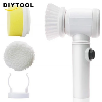 

5in1 Handheld Electric Cleaning Brush for Bathroom Multipurpose kitchen brush bathtub cleaning brush leather goods floor wipe