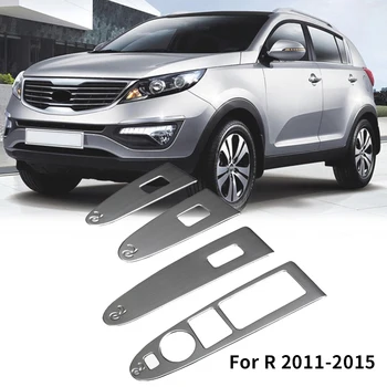 

Car Inner Door Window Switch Panel Cover Trim Decoration for Kia Sportage R 2011-2015 Accessories