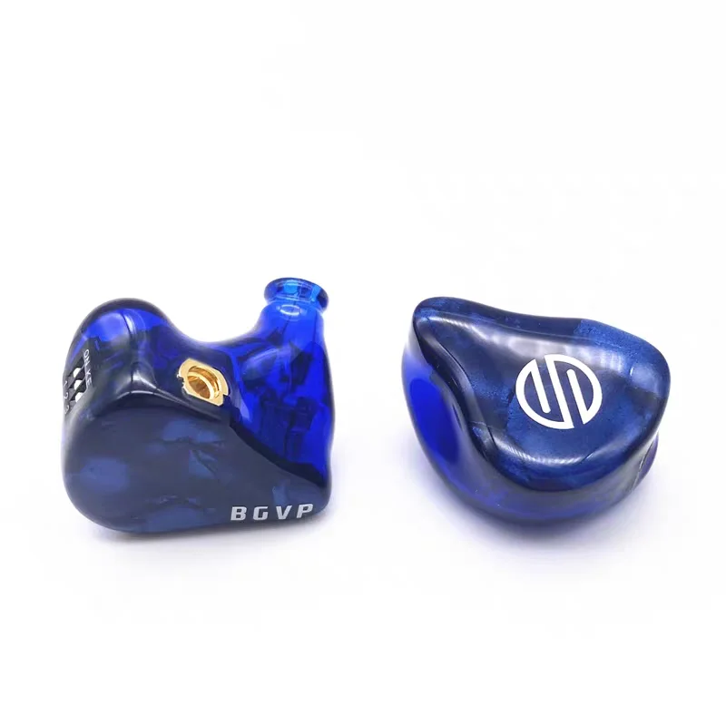 Dark blue BGVP HIFI жорикмажорик VG4 4 мотоцикла панцири equilibradas personalizables RU monitores de услышано интерфейс MMCX con кабель HIFI наушники Auriculares - Цвет: Dark blue