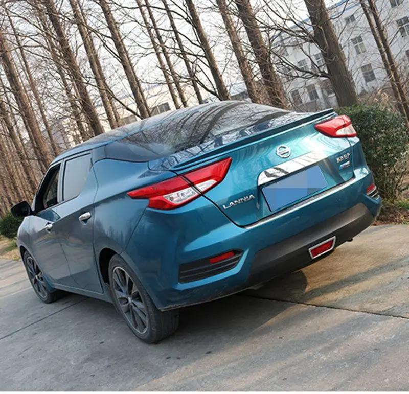 Для Nissan Bluebird Lannia автомобильный Стайлинг ABS пластик внешний Неокрашенный праймер задний багажник спойлер украшение