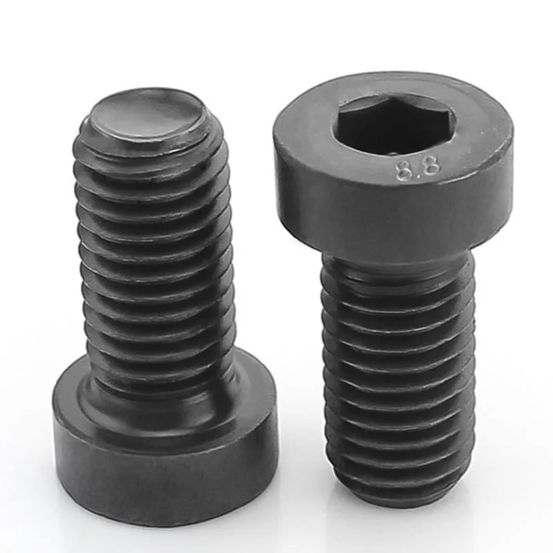 1/25Pcs M3 M4 M5 M6 M8 M10 M12 M16 DIN7984 Grade 8.8 Steel Black Allen Hexagon Socket Thin Short Profile Cap Head Screw Bolt