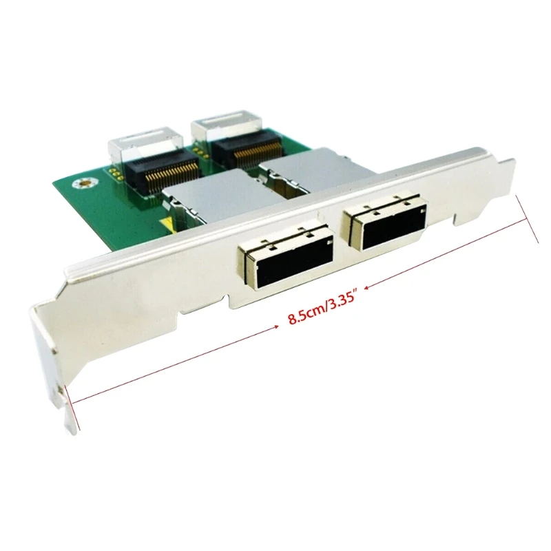 Dual Mini Pci Bracket Server Array Card Sas26p Sas-sff8087 to Sff9088 Placa Adaptadora Sas36p26p Sff8087-8088 - Imagem 2